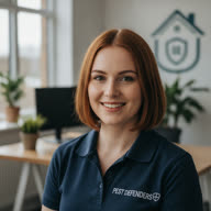 Synthetic staff portrait of Paige, web chat agent for PestGone.