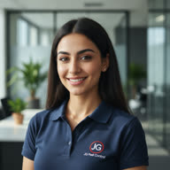 Synthetic staff portrait of Zainab, the after-care agent.