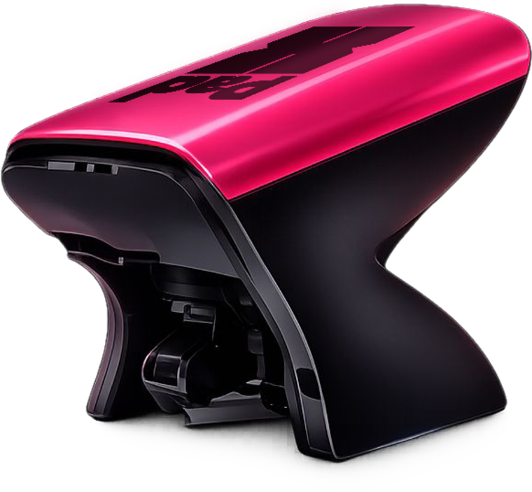 The AI court camera unit on a dark pedestal with a soft glow